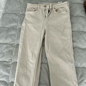H&M cream jeans